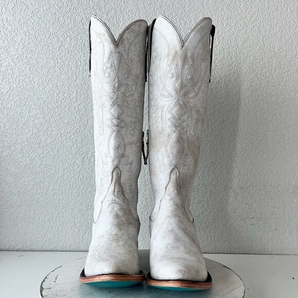 Lane Women's Elegant Lace Up Boots - White - Picture 5 of 11